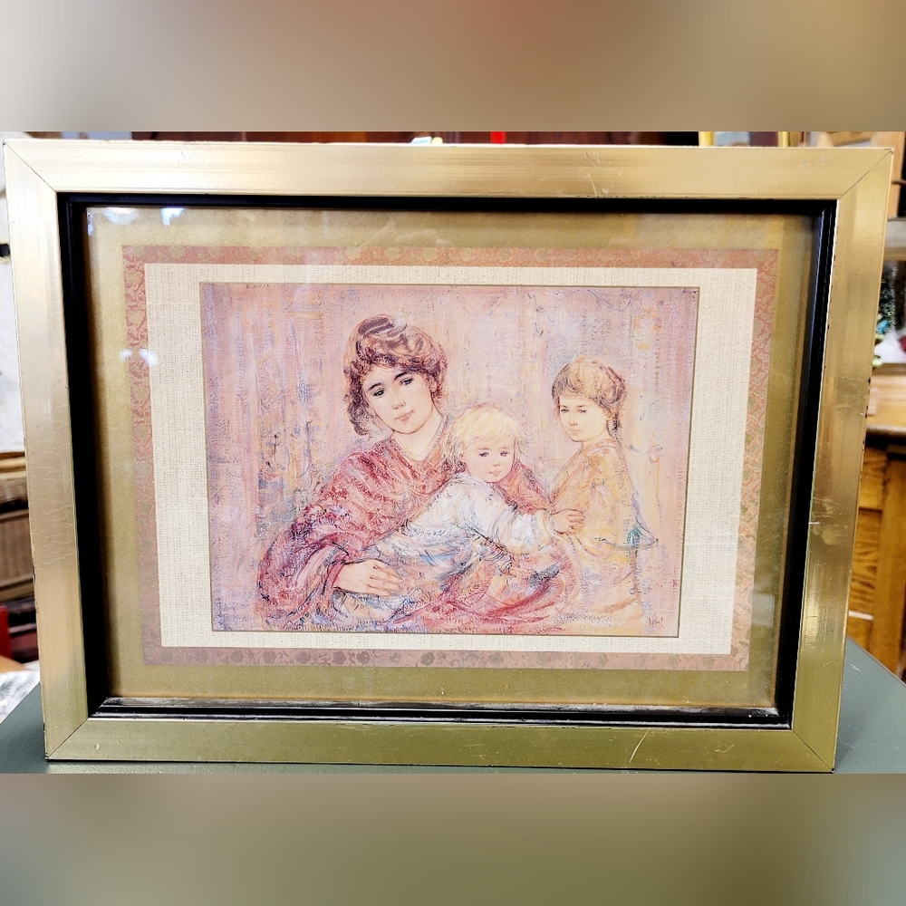 Vintage Edna Hibel Litograph